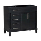 36 Wood Bathroom Vanity with Drawers and Adjustable Shelf (No Sink)