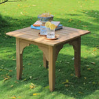 Sonoma Lane Amherst 3pc Teak Outdoor Chat Set with Zippered Cushions