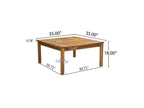 Ensemble Perla de 7 pièces de canapé et fauteuil de club en bois d'acacia - Christopher Knight Home : Assise extérieure avec