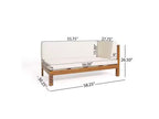 Christopher Knight Home Brava 4pc Wood Patio Chat Set with Cushions