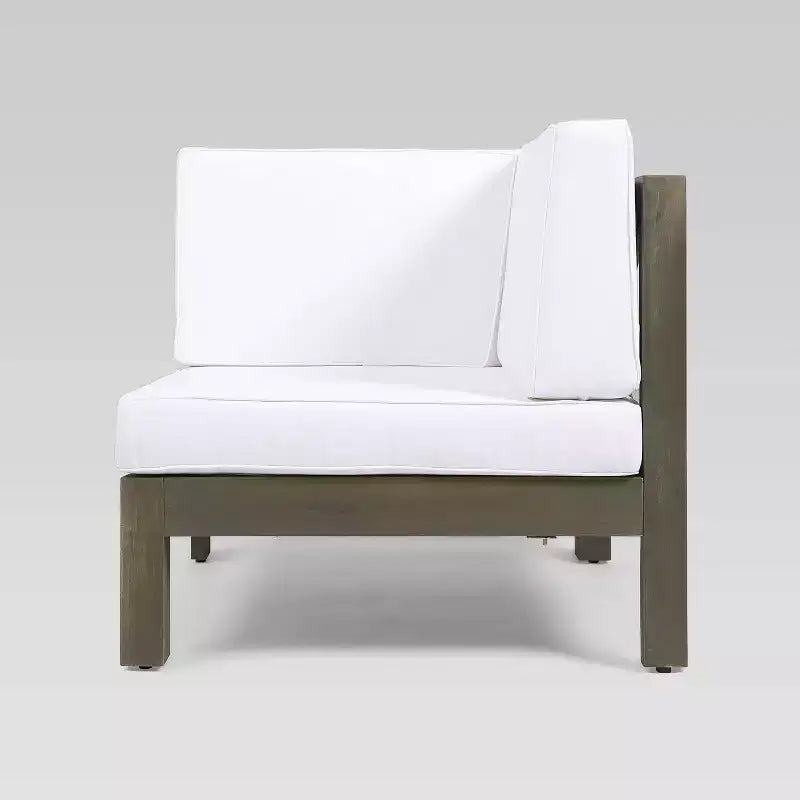 Christopher Knight Home Brava 4pc Wood Patio Chat Set with Cushions