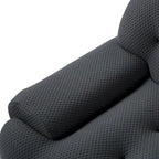Modern Comfy Couch 3 Seater, Upholstered Floor Sofa 3D Textile Material Cloud Couch for Living Room, Apartment