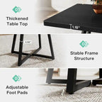 Square Dining Table for 4, 31.5 Industrial Dinner Table for Small Space