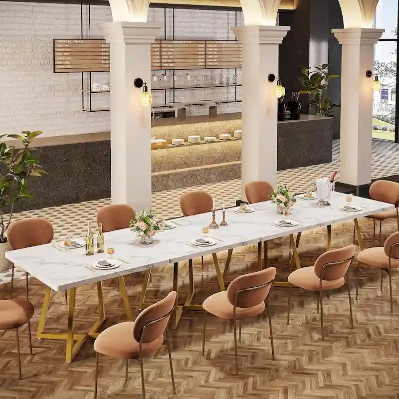 Square Dining Table for 4, 31.5 Industrial Dinner Table for Small Space