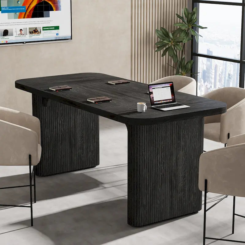5FT Wood Rectangular Conference Meeting Table Office Executive Desk