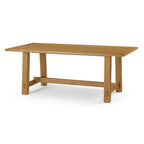 Maven Lane Yves Rectangular Wooden Dining Table in Weathered Black Finish