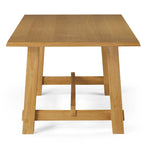 Maven Lane Yves Rectangular Wooden Dining Table in Weathered Black Finish