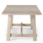 Maven Lane Yves Rectangular Wooden Dining Table in Weathered Black Finish