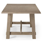 Maven Lane Yves Rectangular Wooden Dining Table in Weathered Black Finish