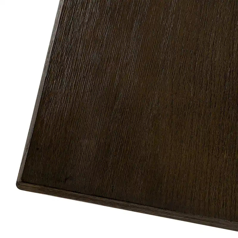 Maven Lane Yves Rectangular Wooden Dining Table in Weathered Black Finish