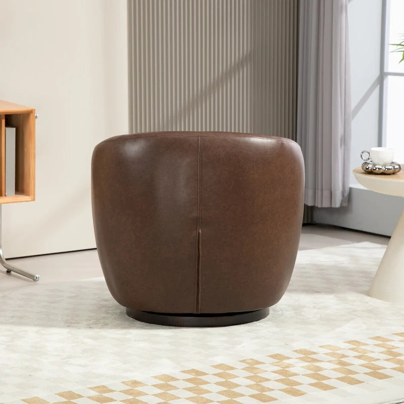 Modern Living Room Swivel Barrel Armchair