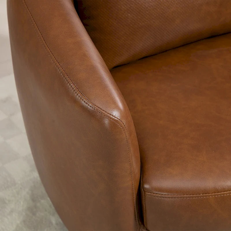 Modern Living Room Swivel Barrel Armchair