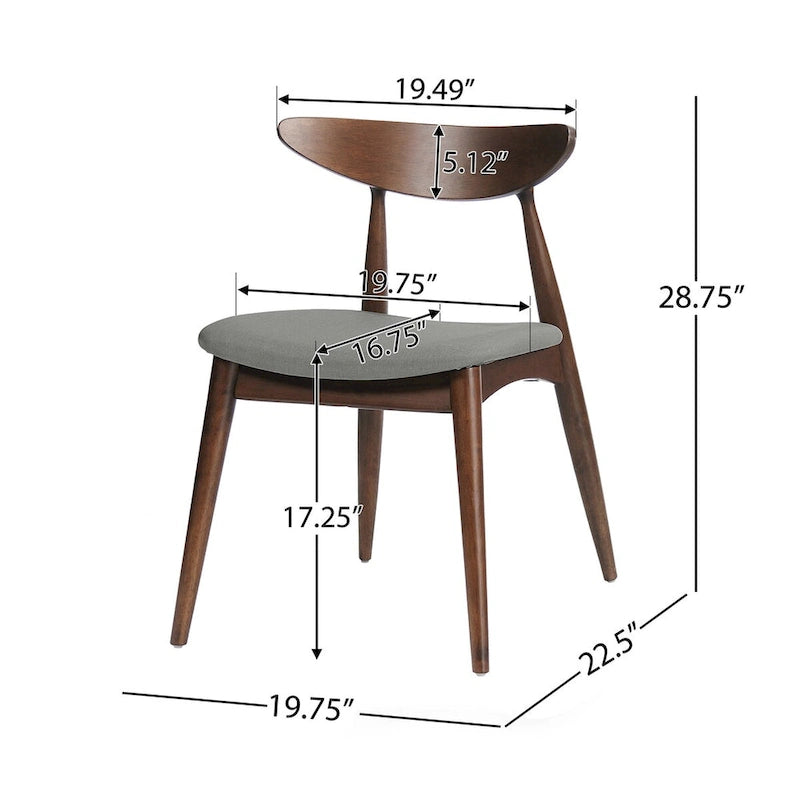 CHAIR (Set of 2), MID-CENTURY DESIGN, for living room