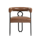 Chaises de salle à manger d'appoint modernes rembourrées en tissu chenille pour le salon (lot de 2)