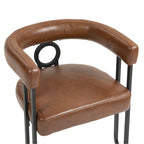 Chaises de salle à manger d'appoint modernes rembourrées en tissu chenille pour le salon (lot de 2)