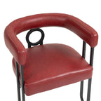 Chaises de salle à manger d'appoint modernes rembourrées en tissu chenille pour le salon (lot de 2)