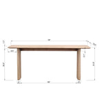Console Atrani 78 po en bois patiné naturel