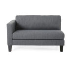 Comfy 3-Seat Sofa with Wooden Legs, Modern Style for Living Room and Study