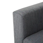 Comfy 3-Seat Sofa with Wooden Legs, Modern Style for Living Room and Study