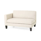 Comfy 3-Seat Sofa with Wooden Legs, Modern Style for Living Room and Study