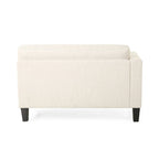 Comfy 3-Seat Sofa with Wooden Legs, Modern Style for Living Room and Study