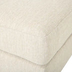 Comfy 3-Seat Sofa with Wooden Legs, Modern Style for Living Room and Study