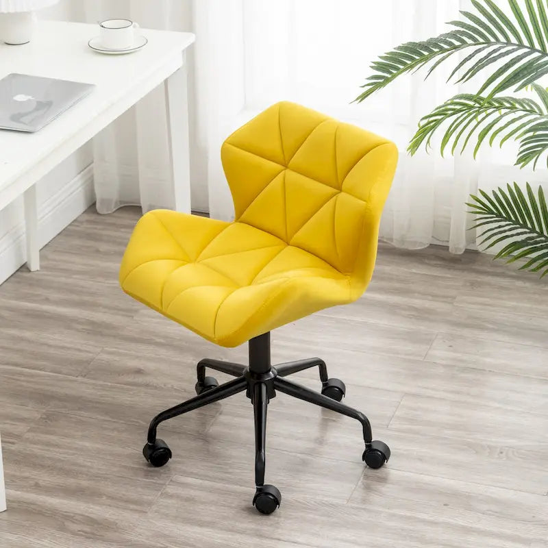 Diamond Tufted Adjustable Swivel Office Chair for Office Room