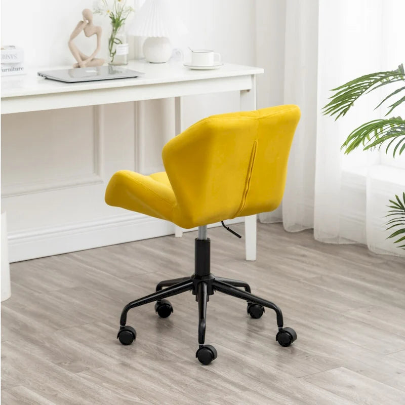 Diamond Tufted Adjustable Swivel Office Chair for Office Room