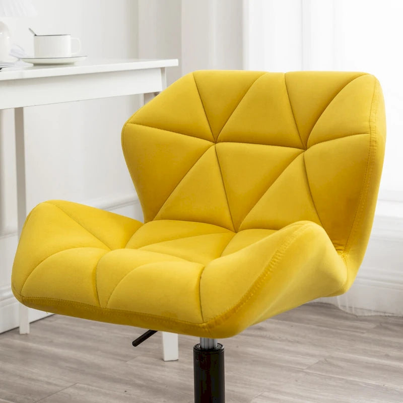 Diamond Tufted Adjustable Swivel Office Chair for Office Room
