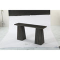 Wood 63-Inch Narrow Console Sofa Hallway Table for Entryway