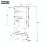 Freestanding Storage Cabinet with Two Drawers