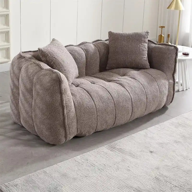 Modern Chenille Recliner Sofa with High Resilience Foam