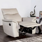 Furniture of America Marty Modern Leather Match Manual Recliner