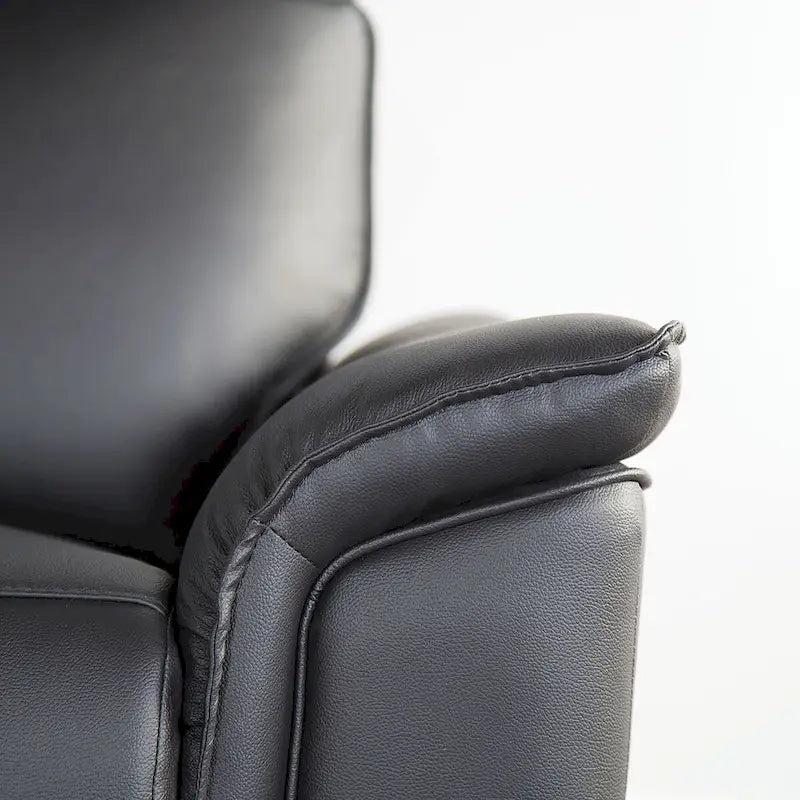 Furniture of America Marty Modern Leather Match Manual Recliner