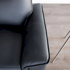 Furniture of America Marty Modern Leather Match Manual Recliner