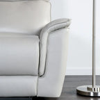 Furniture of America Marty Modern Leather Match Manual Recliner