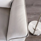 Furniture of America Marty Modern Leather Match Manual Recliner
