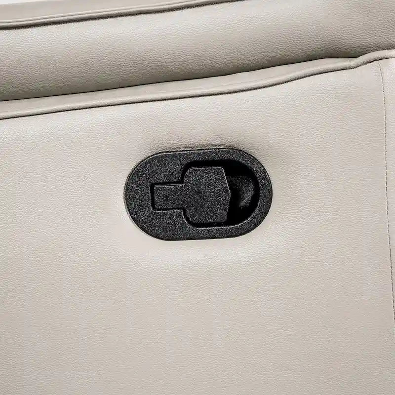 Furniture of America Marty Modern Leather Match Manual Recliner