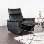 Furniture of America Marty Modern Leather Match Manual Recliner
