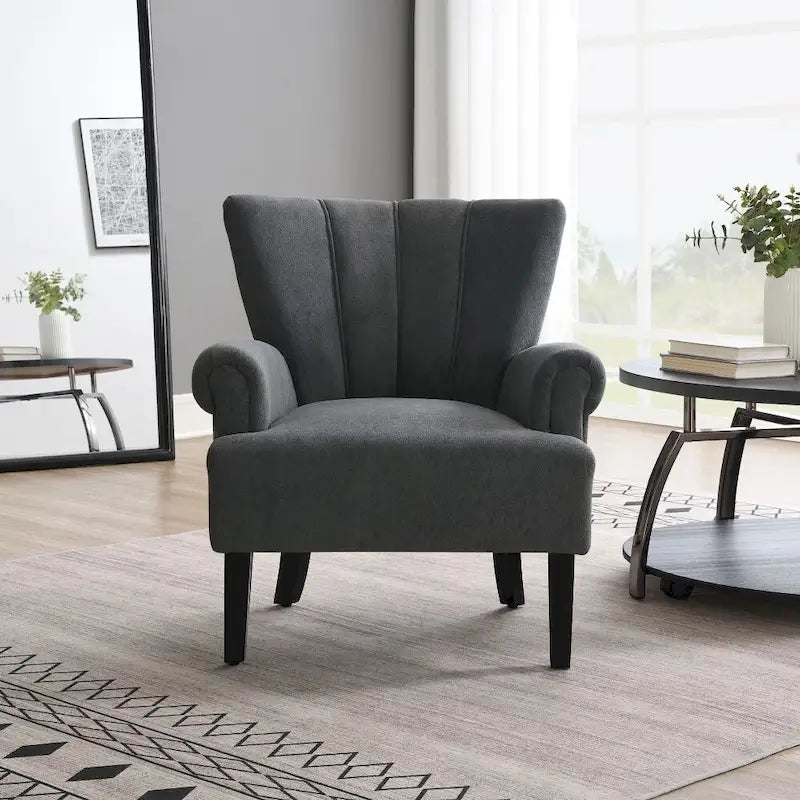 Chaises de salon d'appoint en tissu moderne