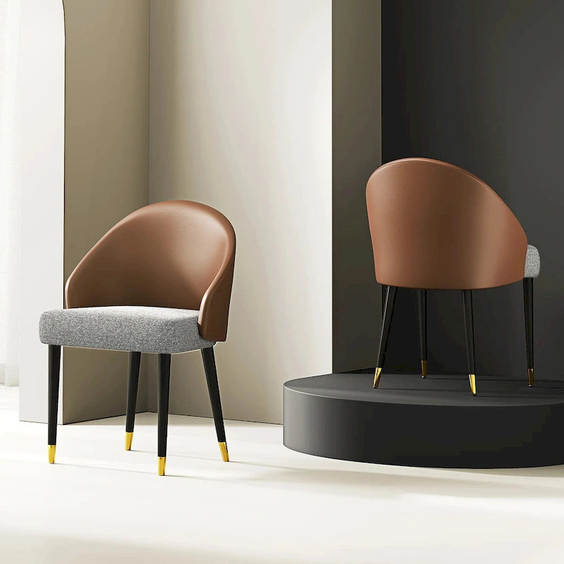 Ensemble de salle à manger 9 pièces avec table à manger rectangulaire extensible en pierre frittée de 240 cm et 8 chaises en similicuir