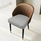 Ensemble de salle à manger 9 pièces avec table à manger rectangulaire extensible en pierre frittée de 240 cm et 8 chaises en similicuir