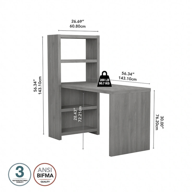 Echo 56W Bookcase Desk by Bush Business Furniture