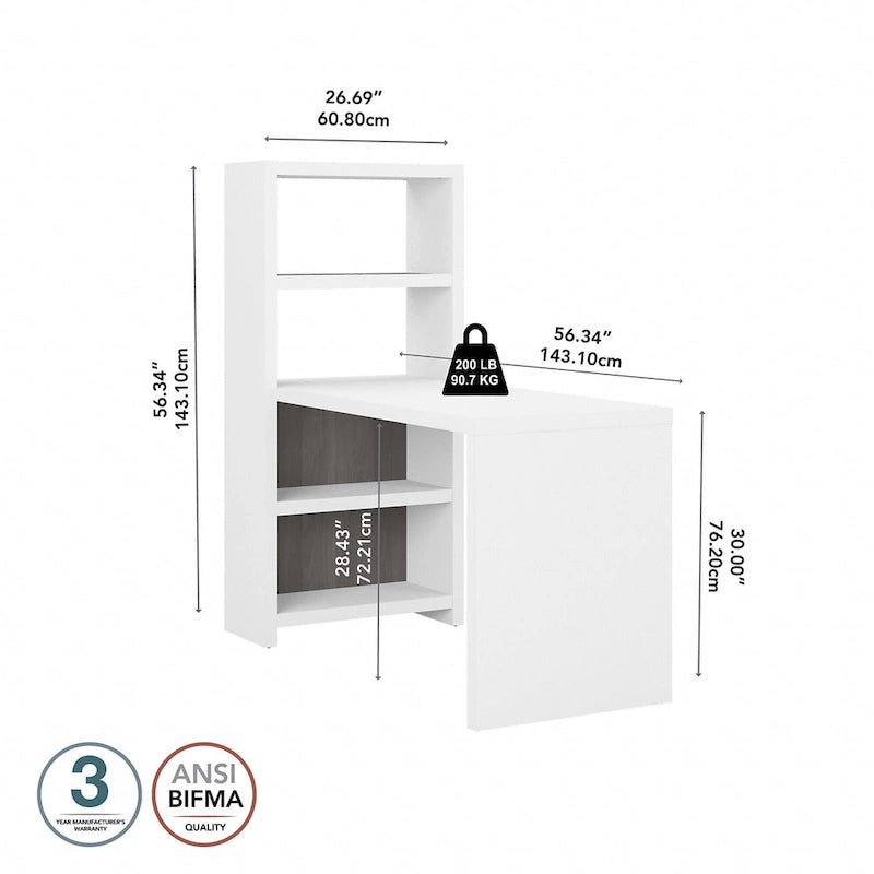 Echo 56W Bookcase Desk by Bush Business Furniture