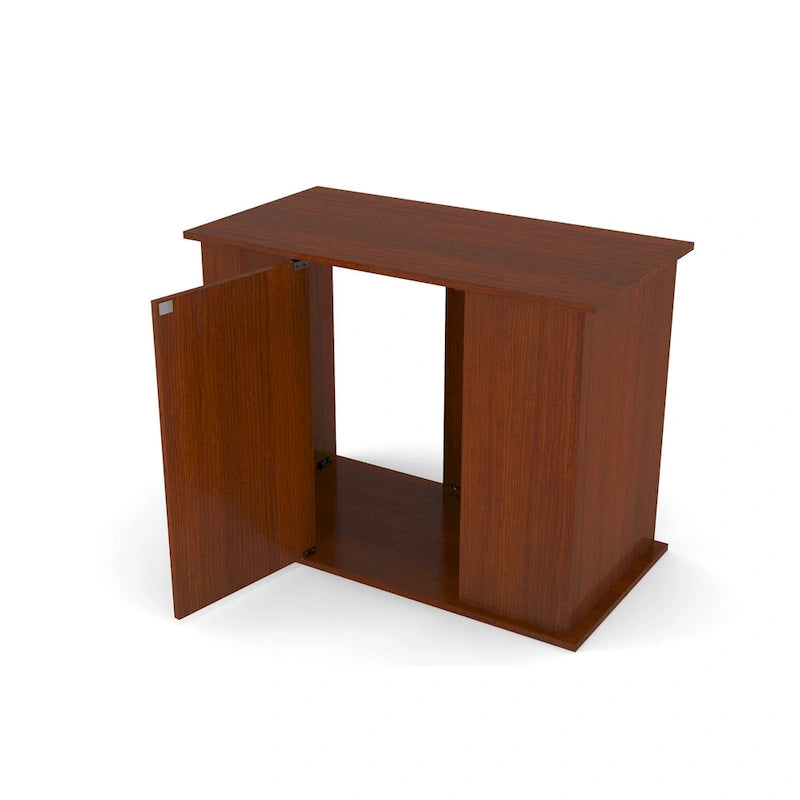 Meuble d'aquarium Aquatic Fundamentals Serene Cherry 50/65 gallons avec rangement fermé