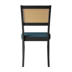 Chaise de salle à manger en bois en lin contemporaine CraftPorch, lot de 4