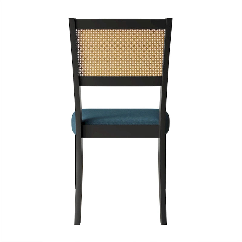 Chaise de salle à manger en bois en lin contemporaine CraftPorch, lot de 4