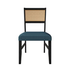 Chaise de salle à manger en bois en lin contemporaine CraftPorch, lot de 4