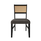 Chaise de salle à manger en bois en lin contemporaine CraftPorch, lot de 4